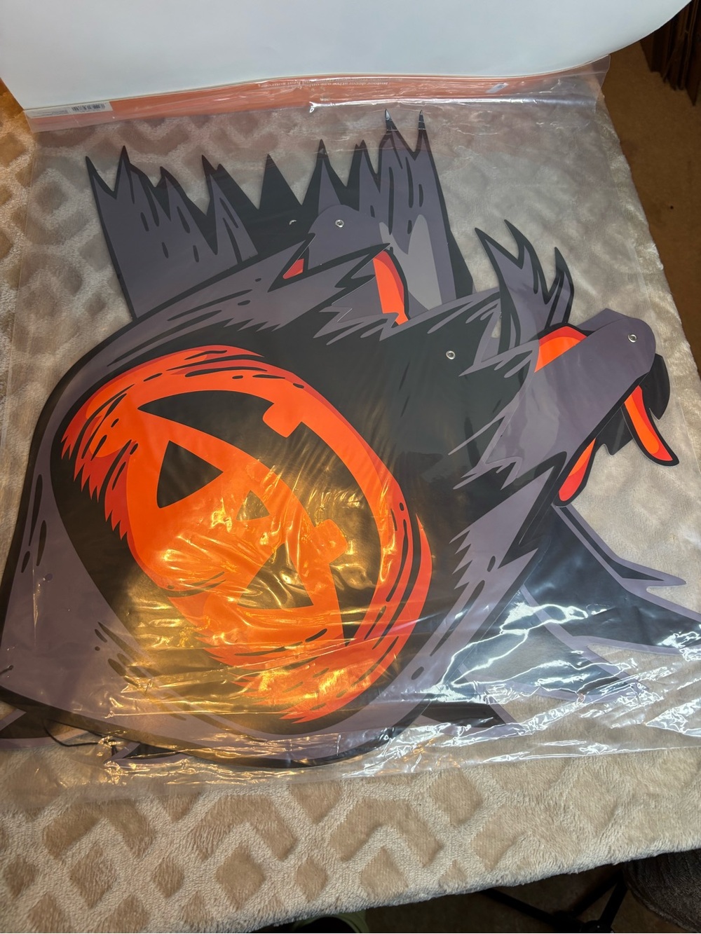 Target Hyde & EEK Lewis Pumpkin Ghoul 50” Halloween Hanging Wall Decoration New - Picture 2 of 3